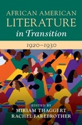 Cover: African American Literature in Transition, 1920-1930: Volume 9 - Cambridge University Press