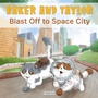 Cover: Baker and Taylor: Blast off in Space City - Paw Prints Publishing