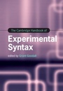 Cover: Cambridge Handbook of Experimental Syntax - Cambridge University Press