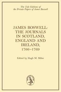 Abbildung von: James Boswell, The Journals in Scotland, England and Ireland, 1766-1769 - Edinburgh University Press