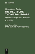 Cover: Masshaltung (2. Teil) - De Gruyter