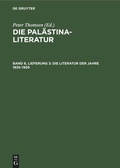 Cover: Die Literatur der Jahre 1935-1939 - De Gruyter