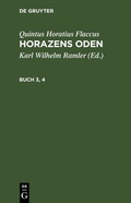 Cover: Horazens Oden. Buch 3, 4 - De Gruyter