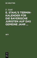 Cover: 1877 - De Gruyter
