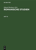 Cover: Romanische Studien. Heft 18 - De Gruyter