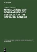 Cover: Mitteilungen der Geographischen Gesellschaft in Hamburg, Band 30 - De Gruyter
