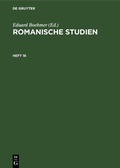 Cover: Romanische Studien. Heft 16 - De Gruyter