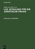 Abbildung von: Zivilprozeß - De Gruyter