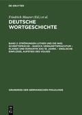 Cover: Str&ouml;mungen Luther und die Nhd. Schriftsprache - Barock Vernunftsprachtum - Klassik und Romantik das 19. Jahrh. - Englische Einfl&uuml;sse, Aufstieg des Volkes - De Gruyter