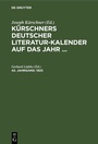 Cover: 1925 - De Gruyter