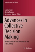 Cover: Advances in Collective Decision Making - Springer