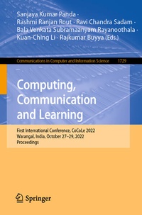 Enlarge image Cover: Computing, Communication and Learning - Springer