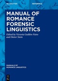 Cover: Manual of Romance Forensic Linguistics - De Gruyter