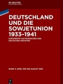 Cover: April 1937 bis August 1939 - De Gruyter Oldenbourg