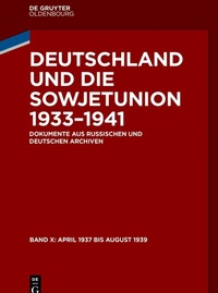 Abbildung von: April 1937 bis August 1939 - De Gruyter Oldenbourg