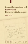 Cover: April 1751 - Oktober 1751 - De Gruyter