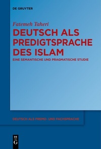 Abbildung von: Deutsch als Predigtsprache des Islam - De Gruyter
