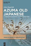 Cover: Azuma Old Japanese - De Gruyter Mouton