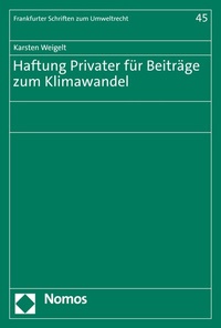 Abbildung von: Haftung Privater für Beiträge zum Klimawandel - Nomos