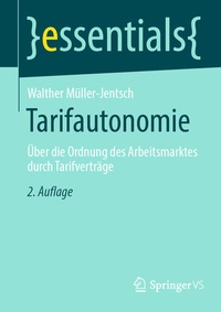 Abbildung von: Tarifautonomie - Springer VS