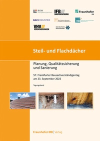Enlarge image Cover: Steil- und Flachdächer - Fraunhofer IRB Verlag