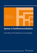 Cover: Syntax in Fachkommunikation - Frank & Timme