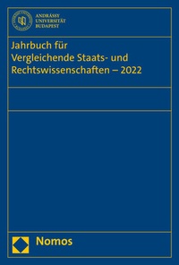 Abbildung von: Jahrbuch für Vergleichende Staats- und Rechtswissenschaften - 2022 - Nomos