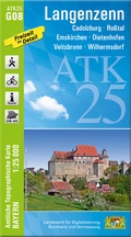 Bild: ATK25-G08 Langenzenn (Amtliche Topographische Karte 1:25000) - Landesamt für Digitalisierung, Breitband und Vermessung, Bayern