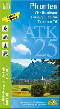 Abbildung von: ATK25-R07 Pfronten (Amtliche Topographische Karte 1:25000) - Landesamt für Digitalisierung, Breitband und Vermessung, Bayern