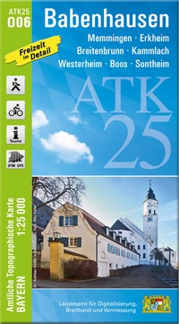 Abbildung von: ATK25-O06 Babenhausen (Amtliche Topographische Karte 1:25000) - Landesamt für Digitalisierung, Breitband und Vermessung, Bayern