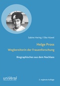 Cover: Helge Pross. Wegbereiterin der Frauenforschung - universi - Universit&auml;tsverlag Siegen