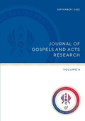 Cover: Journel of Gospels and Acts Research, Vol 6 - Sydney College of Divinity