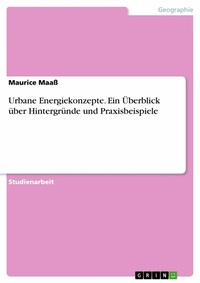 Abbildung von: Urbane Energiekonzepte. Ein Überblick über Hintergründe und Praxisbeispiele - GRIN Verlag