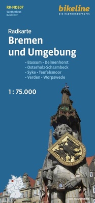 Abbildung von: Radkarte Bremen und Umgebung (RK-NDS07) - Esterbauer