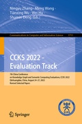 Cover: CCKS 2022 - Evaluation Track - Springer