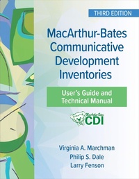 Enlarge image Cover: MacArthur-Bates Communicative Development Inventories User's Guide and Technical Manual - Brookes Publishing Co