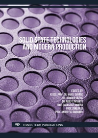 Enlarge image Cover: Solid State Technologies and Modern Production - Trans Tech Publications Ltd