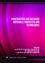 Cover: Construction and Bio-Based Materials: Properties and Technologies - Trans Tech Publications Ltd