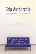 Cover: Crip Authorship - New York University Press