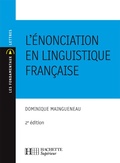 Cover: L'Enonciation En Linguistique Francaise - Hachette Education