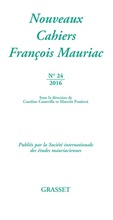 Cover: Nouveaux cahiers Fran&ccedil;ois Mauriac n&deg;24 - Grasset