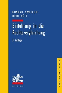 Abbildung von: Einführung in die Rechtsvergleichung - Mohr Siebeck