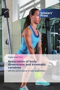 Cover: Association of body dimensions and kinematic variables - Scholars' Press