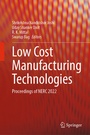 Cover: Low Cost Manufacturing Technologies - Springer
