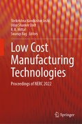 Cover: Low Cost Manufacturing Technologies - Springer