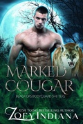 Cover: Marked by the Cougar: A May December Instalove Paranormal Romance (Black Ops Bodyguard Shifters, #3) - Zoey Indiana