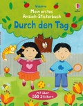 Cover: Mein erstes Anzieh-Stickerbuch: Durch den Tag - Usborne