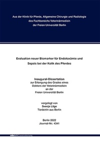 Abbildung von: Evaluation neuer Biomarker für Endotoxämie und Sepsis bei der Kolik des Pferdes - Mensch & Buch