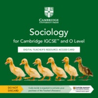 Abbildung von: Cambridge IGCSE (TM) and O Level Sociology Digital Teacher's Resource Access Card - Cambridge University Press