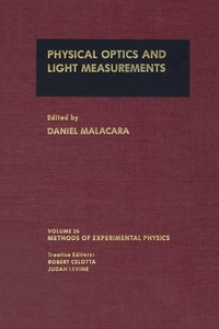 Enlarge image Cover: Physical Optics and Light Measurements - Academic Press